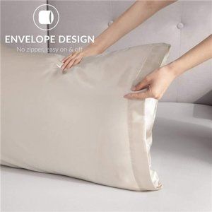 Bedsure Satin Pillowcase for Hair and Skin, 2-Pack